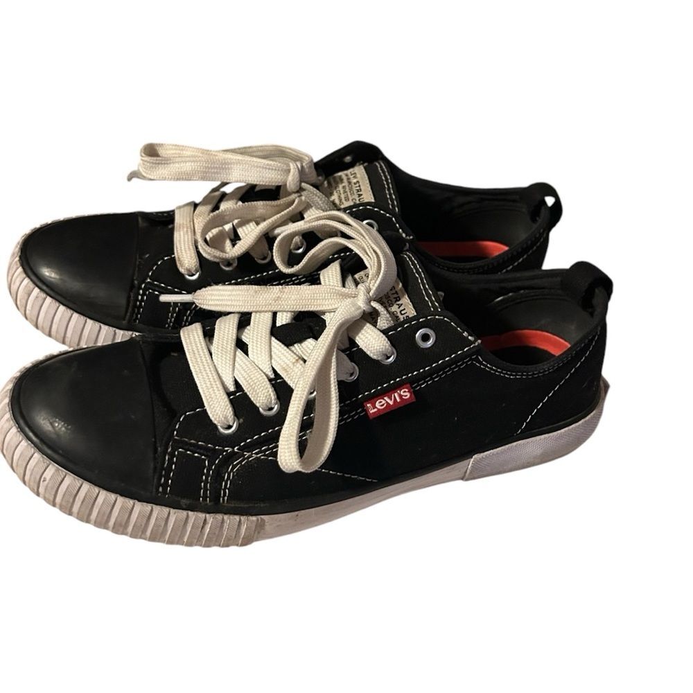 Levi’s Strauss Tennis Shoes Lace Up Sneaker Y2K Black Size 7.5
